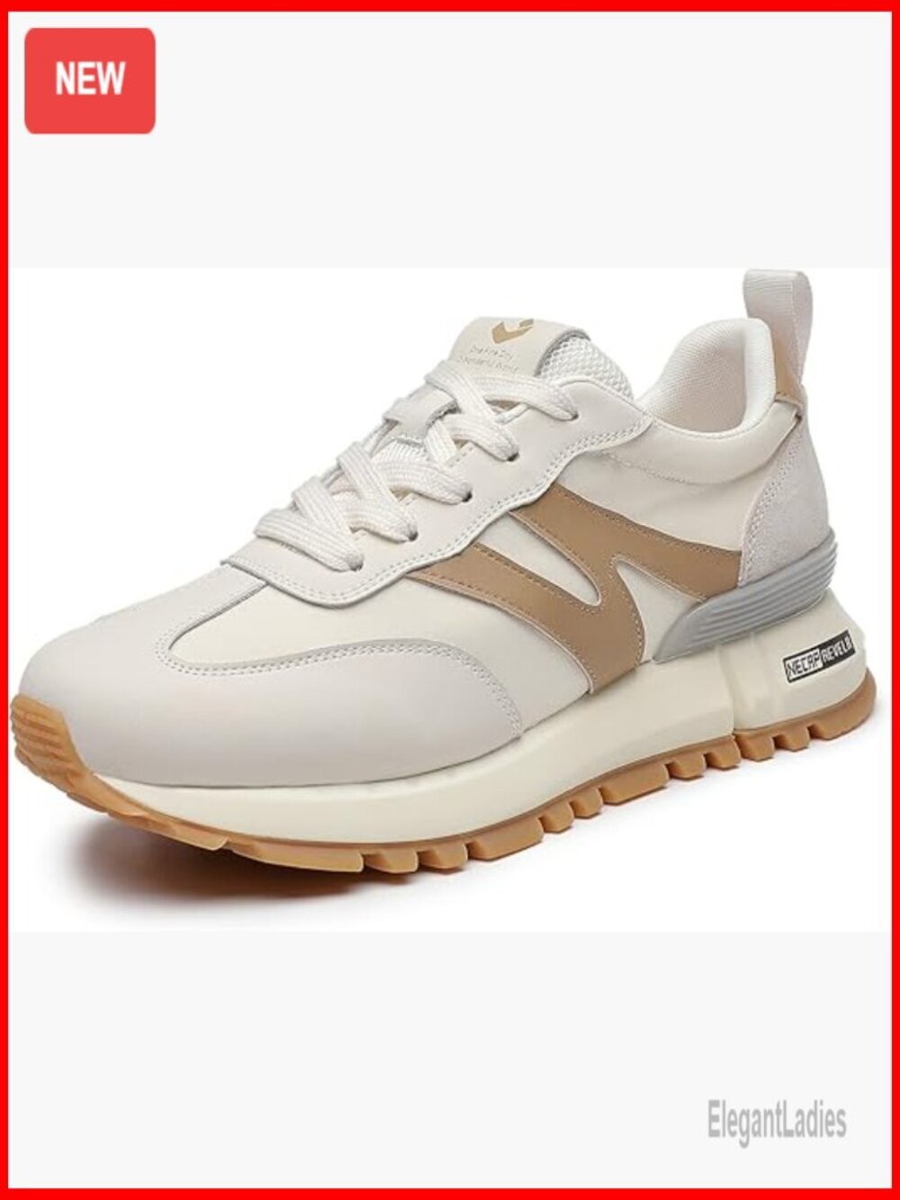 Genuine Leather Suede Patchwork Lace Up Sneakers Non-Slip Walking Running Shoes